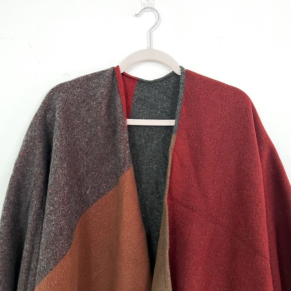 Multicolor Poncho Scarf Wrap - Picture 2 of 4